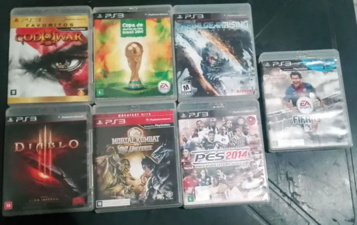 Jogos PS3 Originais poucos usados.