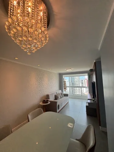 Apartamento 2 quartos semi mobiliado | Andar alto | Escritório | Jardim Oceania