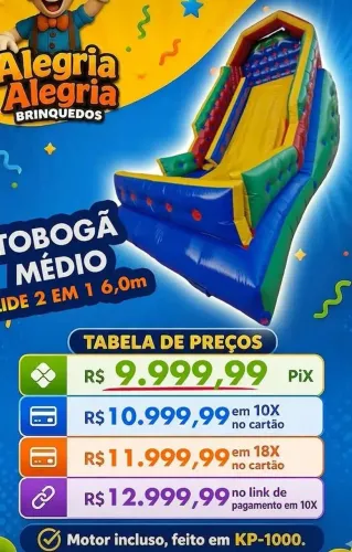 Brinquedos inflável! Futebol, tobogã piscina,