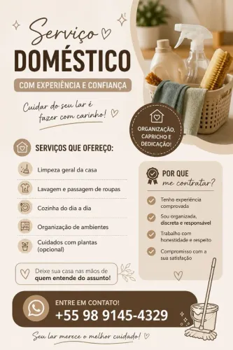 Serviço doméstico.