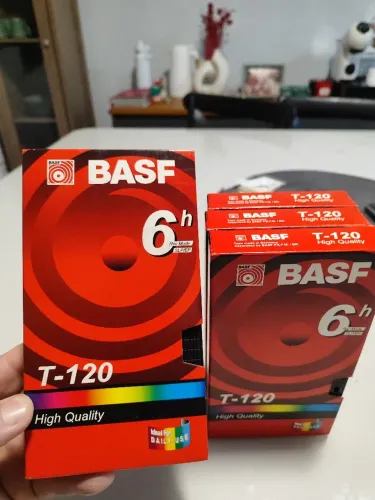 Fita de vídeo BASF 6h T-120 High Quality.