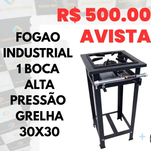 Fogão industrial 1 boca alta pressão