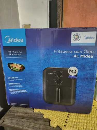 Fritadeira sem óleo 4L midea NOVO NA CAIXA