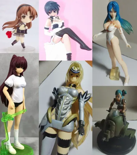 Anime Figure Lote Seis Figures To Heart 2 Dragon Ball Xenosaga Bonecas Bandai Original