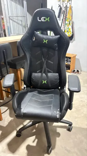 Cadeira Gamer LEX Reclinável com Apoio Lombar e Cervical