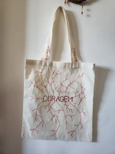 Ecobag Palavra "Coragem"