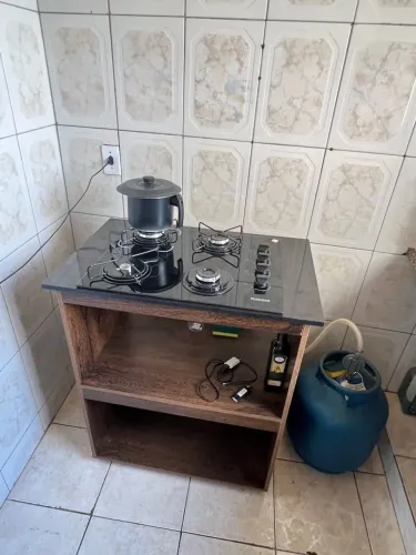 Fogão coocktop com balcão