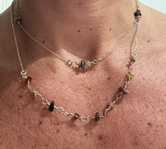 Conjunto de colar Prata 925 Original Feminina - Moderna e Elegante