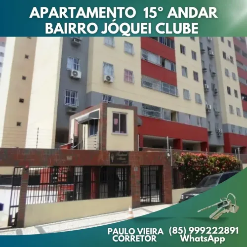 Joquei Clube - Apartamento 03 Quartos, 15º Andar, Elevador, Projetados , Porteira Fechada