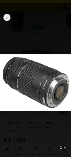 LENTE CANON 75/300