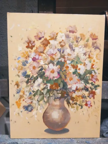 Quadro flores em Vida
