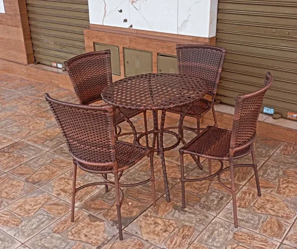 mesa de fibra sintetica promoção 