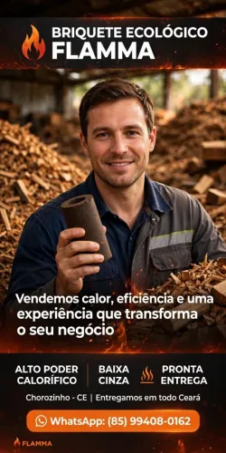 Briquete ecológico flamma p/caldeira-pronta entrega