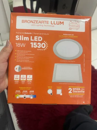 Lampada nova Painel de Embutir Slim LED Bronzearte Llum lampadas led