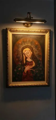 Quadro Estilo Cusquenho Virgem Maria Grande (66x86) - Alta Decoração