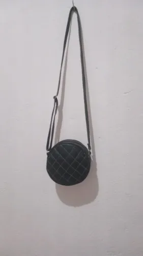 Bolsa Preta Transversal Feminina