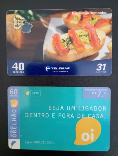 Cartões de Telefone Antigos