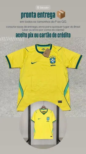 Camisa Titular do Brasil 2026/2027 - Feminina e Masculina - De P ao GG.