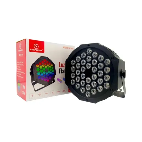 Canhão PAR 36 LEDs Vermelho Verde Azul Kapbom