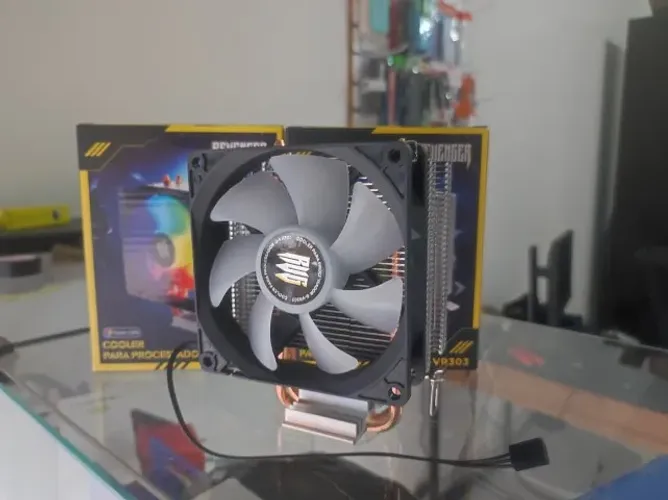 Cooler p/ processador de torre p/ intel e AMD - Novo