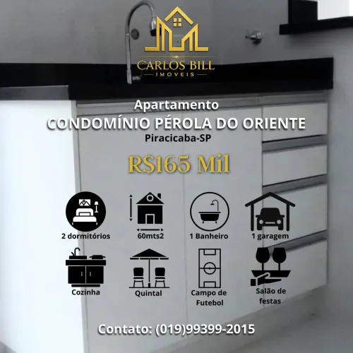 Apartamento Térreo com. Quintal Pérola do Oriente 165 mil
