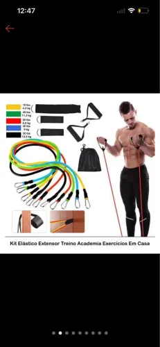 Kit elástico para exercícios!!
