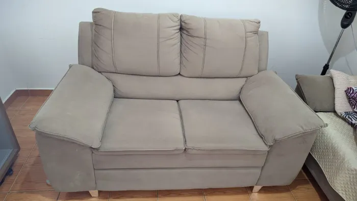 Jogo de sofá Suede 2 e 3 lugares 