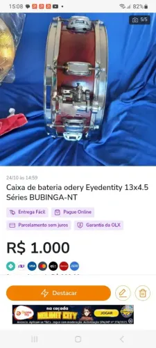 Caixa de bateria odery Eyedentity de 13 polegadas 