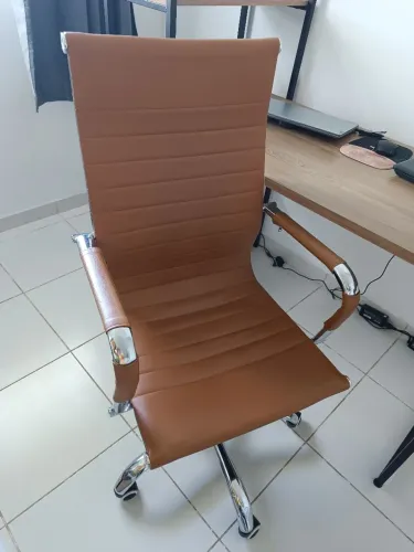 Cadeira escritório "esteirinha" - base cromada