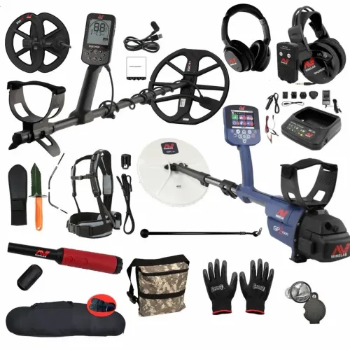 Detector de metais Minelab GPZ 7000 + Minelab Equinox 900 + Minelab Pro-Find 40