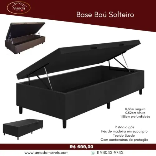 Base baú solteiro, a pronta entrega