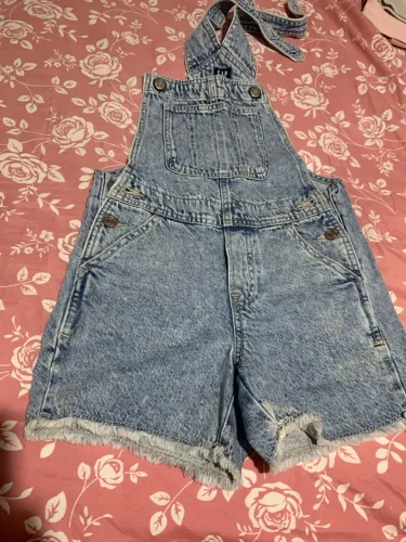 Jardineira jeans / GAP / 8 anos