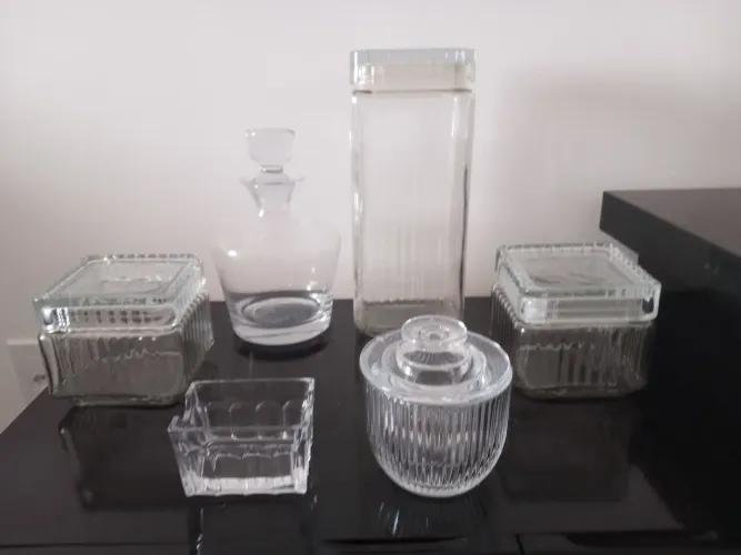 6 Itens cozinha de vidro