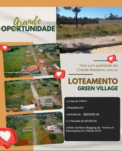 LOTE EM CONDOMÍNIO NO DF - ENTRADA +PARCELAS!