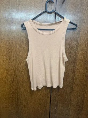 blusa regata feminina bege m