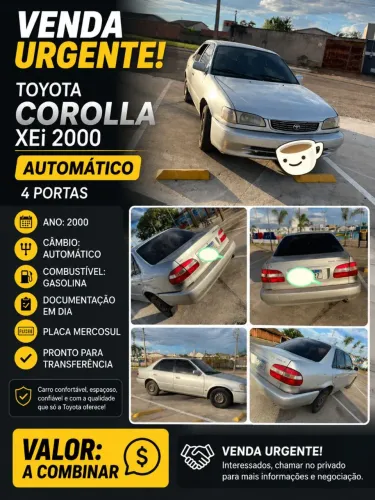 Toyota Corolla XEI 1.8/1.8 Flex 16V Aut. 2000