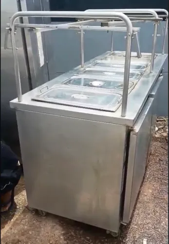 Balcão Ilha self service refrigerado para restaurante 