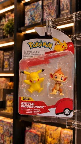 Pokémon Battle Figure Pack Pikachu + Chimchar - Lacrado Original