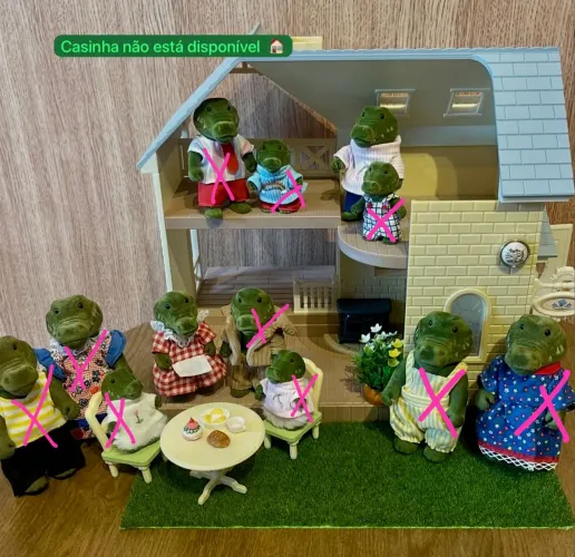 Crocodilo Vintage Forest family Sylvanian families excelente estado Japão