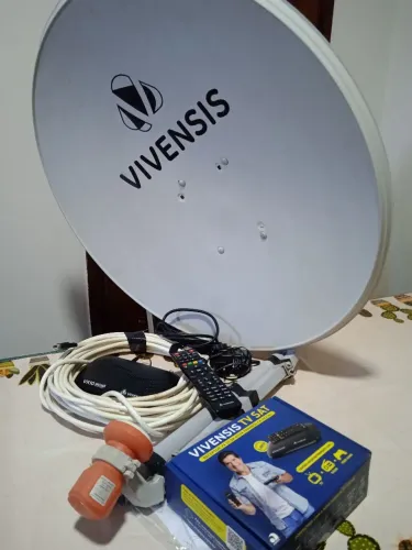Vendo antena digital mas aparelho receptor mais fios completo l