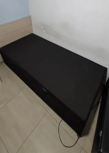 Cama box solteiro com baú 
