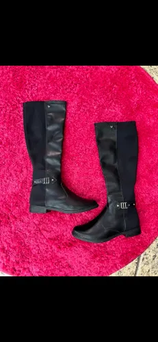 Bota preta cano longo N35