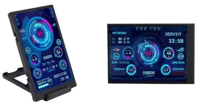 Tela Secundária Monitoramento Pc 3.5 Polegadas