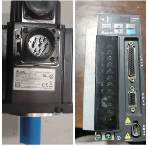 Lote Motor e servo Drive Delta