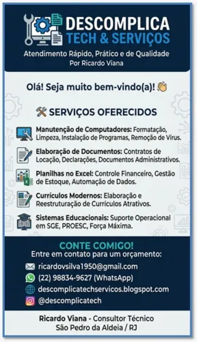 Soluções Digitais e Administrativas: Da Manutenção do seu PC à Organização de Documentos