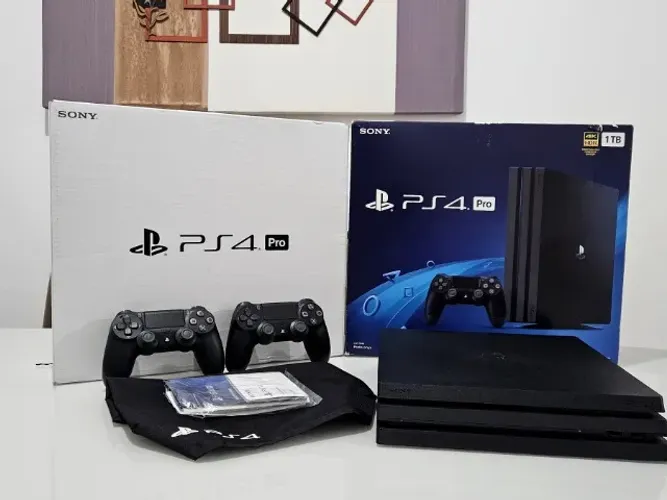 PlayStation 4 Pro PS4 Pro 1TB Completo + Controle + Cabos Conservado