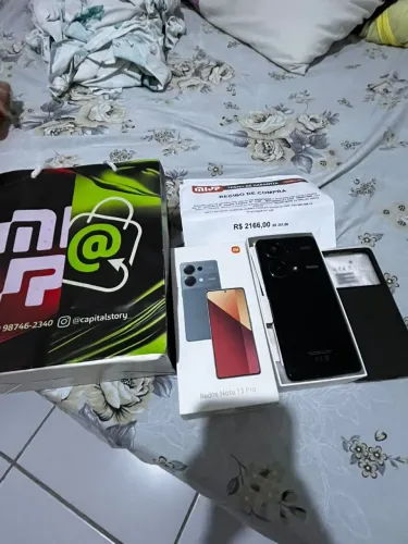 Redmi note 13 pro 5g 516 gigas 24 gigas ram novo zero o Cell acompanha tudo