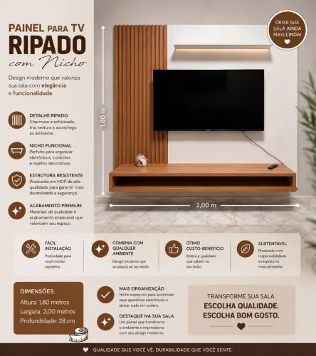 Painel de TV (VALOR NEGOCIÁVEL)