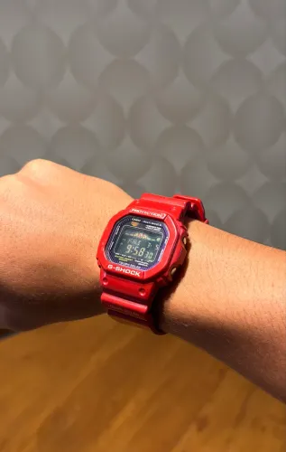 Relógio Casio G Shock Gwx 5600c-4 Vermelho G Lide