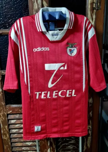 Camisa Benfica Adidas 1997 Oficial Paulo Nines